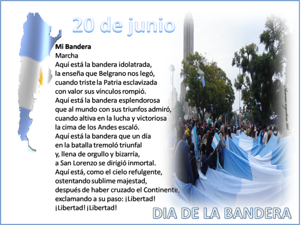 Imágenes del 20 de Junio – Felíz Día de la Bandera Argentina 