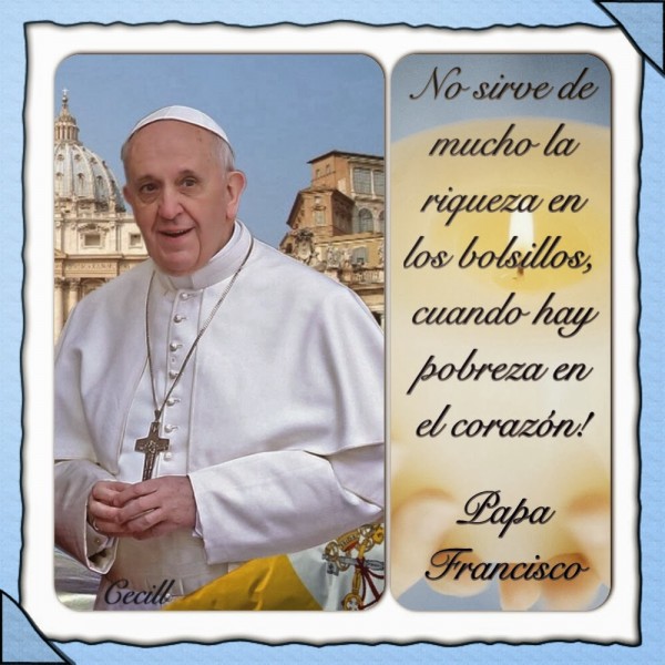 Frases Cristianas del Papa Francisco para compartir y reflexionar |  