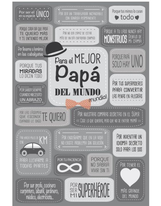 Imágenes con frases para dedicar el «Día del Padre» 