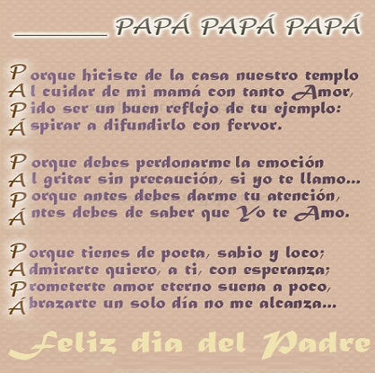 una-poesia-a-mi-papa-por-su-dia-del-padre | Frases Hoy