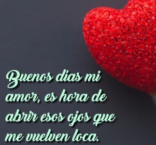 Mensajes y Frases de BUENOS DIAS Mi Amor Bonitas ¡Qué Enamoran